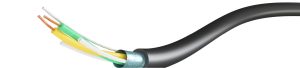 Shielded CAN-Bus cable J1939/11 for automotive wiring harness, 125°C twisted pair communication cable